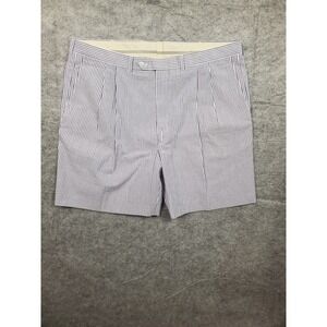 Vintage Berle Men's 40 Seersucker Shorts Classic Preppy Southern Lightweight